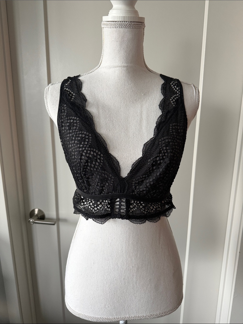 EUC Victoria’s Secret Sheer Black Lace Bralette